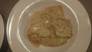 Ravioli with creamy sauce at Mamma Peppino in Alkmaar