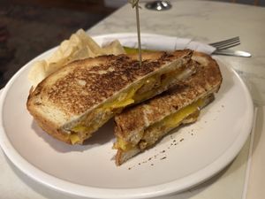 Vegan twisted grilled cheese w/ tofu, +$3.50 to make it vegan  at Inner Bean Cafe in Augusta