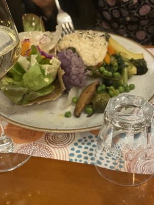 Crêpes verdure e hummus  at Bariolé in Turin