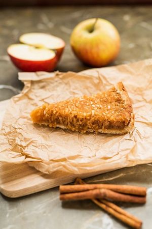 Apple pie at Vegan Art Kitchen in Budapest