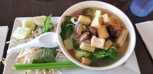 Veggie tofu pho at Sprout's Springroll & Pho in Arlington