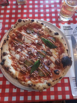  at Young Vegans Pizza Shop in London