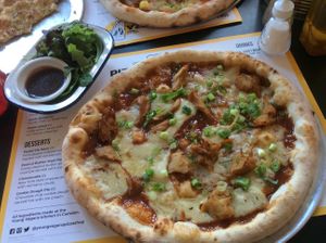 The Dead Barbie pizza at Young Vegans Pizza Shop in London