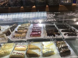Vegan cakes at Teacup Tearoom in Mevagissey