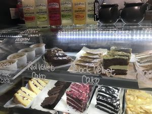 Vegan cakes at Teacup Tearoom in Mevagissey