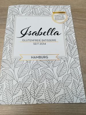 Menu at Isabella Glutenfreie Patisserie in Hamburg