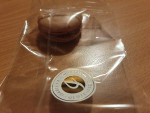 Strawberry Macaron at Isabella Glutenfreie Patisserie in Hamburg