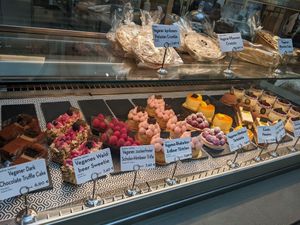 Vegan pastries at Isabella Glutenfreie Patisserie.  at Isabella Glutenfreie Patisserie in Hamburg