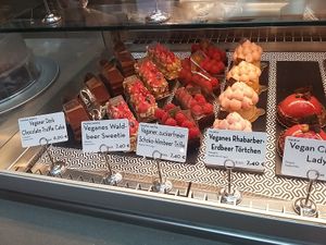Pretty massive vegan offer! at Isabella Glutenfreie Patisserie in Hamburg