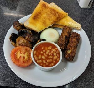 Veggie breakfast at Liffy's Cafe & Bistro in Rhyl