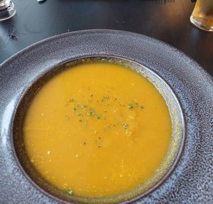 Soup of the day at Y Sgwar in Porthmadog