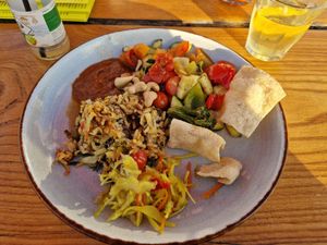 Nasi goreng at Kaap Noord in De Cocksdorp