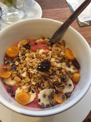 Fruit bowl at Uma Cafe in Cusco