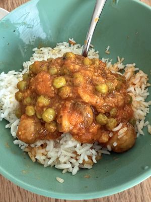 Mushroom pea carrot dish   at Red Fort Cuisine Of India in St George