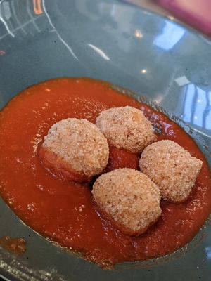 Vegan arancini at Il Fornello in Ajax