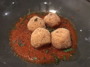 Vegan arancini  at Il Fornello in Ajax