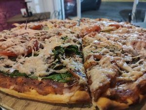 Pizza Andina Vegana at Piachela in Queretaro