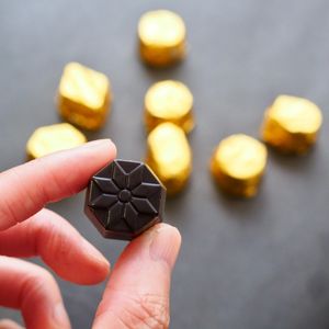 Detox-friendly vegan chocolate made with activated bamboo charcoal for a gentle cleanse. at Zen Vegan Cafe - 是好日 in Hikone