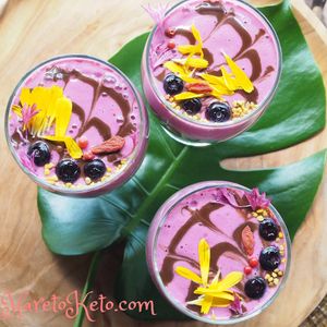 beets and chia vegan pudding at Zen Vegan Cafe - 是好日 in Hikone