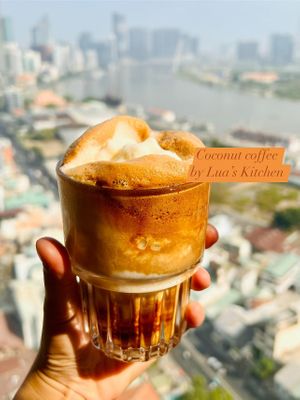 Coconut Coffee at Lua's Kitchen in Ho Chi Minh City