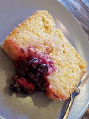 Lemon cake. at Distrikt Coffee in Berlin