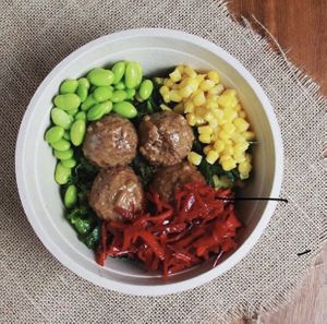 Kale revolution! (quinoa balls) at The Bowl in Kuwait City