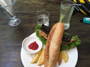 Vegan banh mi  at Annen Vegetarian & Yoga in Da Nang