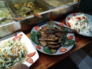 Tasty and good looking buffet. at Moc Chay in Hanoi