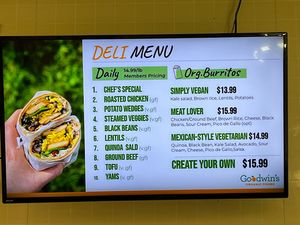 Menu  at Goodwin's Organic Foods and Drinks in Riverside