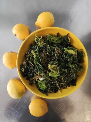savoy and lemon at Oh Mio Bio in Turin