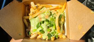 Their newest addition to their menu- fries! I got F1 at Leo's Superfood Vegan Cafe in Northridge