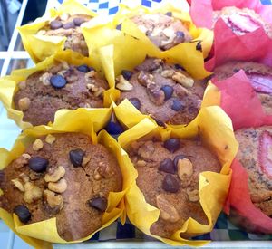vegan muffins at Leo's Superfood Vegan Cafe in Northridge