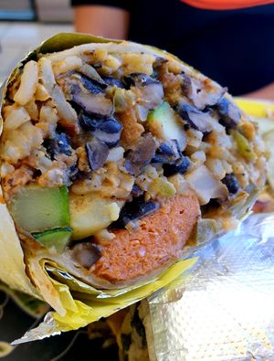 Meaty Hot Hash at Leo's Superfood Vegan Cafe in Northridge