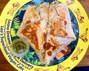 Crunch wrap  at Leo's Superfood Vegan Cafe in Northridge