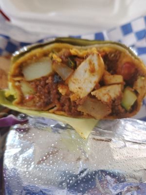 Breakfast Burrito at Leo's Superfood Vegan Cafe in Northridge