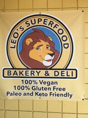 This picture says it all at Leo's Superfood Vegan Cafe in Northridge