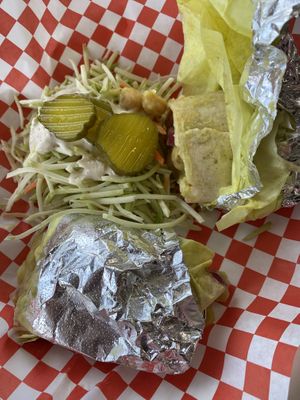 Bombay Burrito at Leo's Superfood Vegan Cafe in Northridge