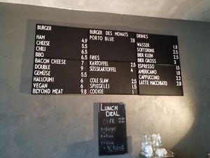 Menu at Brandenburger in Eberswalde