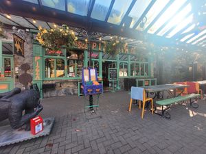 Hangin' Pizzeria Outside at Hangin' Pizzeria in Betws-y-coed