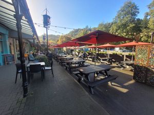 Hangin' Pizzeria Outside at Hangin' Pizzeria in Betws-y-coed