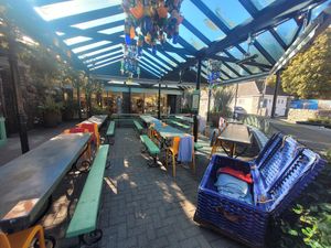 Hangin' Pizzeria Outside at Hangin' Pizzeria in Betws-y-coed