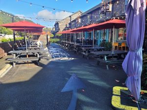Hangin' Pizzeria Outside at Hangin' Pizzeria in Betws-y-coed