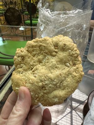 Peanut butter cookie, not very sweet but tasty  at Rey Sol in Guatemala City