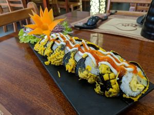 Rice rolls at Bodhi - Bo Den Duyen in Dong Hoi