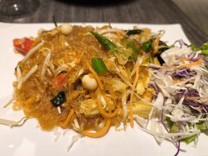 J36 Stir-fried Tang Hoon (V) (quite oily) at Bali Thai - NEX in Central Singapore