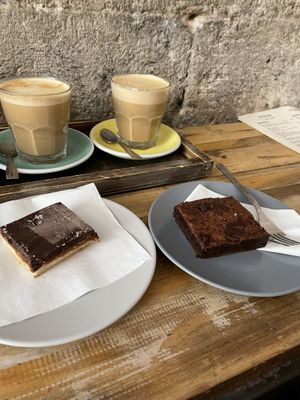 Vegan Coffee Latte with soy milk   at Filter in Pisa