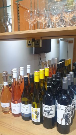 The delicious wines we tried at Vegan Tipples in Edinburgh