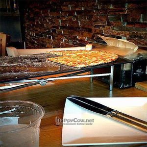 whole grain crust pizza 12/09 at Pizza Fusion in Fort Lauderdale