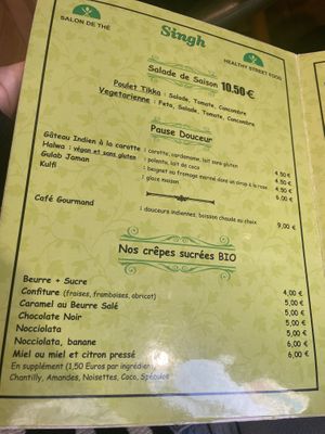 Dessert menu #Veganuary at Singh in Paris