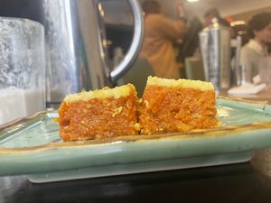 Carrot cake (vegetarian) #Veganuary at Singh in Paris